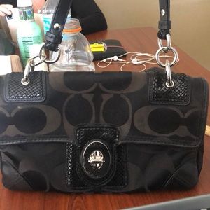 Coach purse and matching wallet